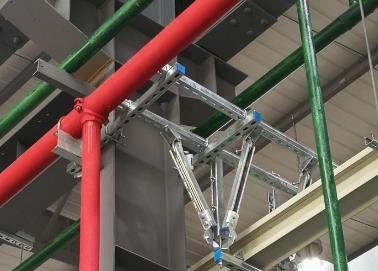 达坂城该抗震支架的整体式支吊架结构协调性好